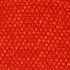 Rust Red Cotton Print Running Material