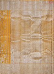 Turmeric Yellow Kanchipuram Jacquard Silk Saree