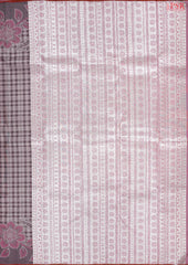 Light Mauve Kanchipuram Jacquard Silk Saree