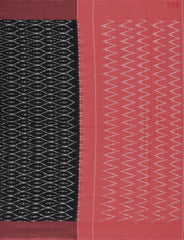 Black Ikkat Cotton Saree