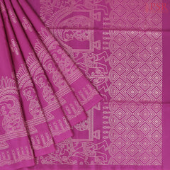 Dark Magenta Soft Silk Saree