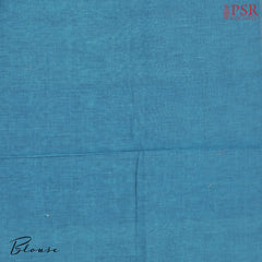 Cerulean Blue Kovai Cotton Saree
