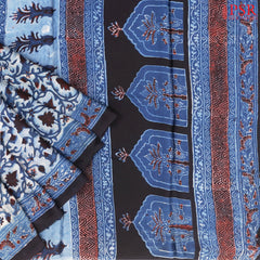 Indigo Blue Modal Silk Saree