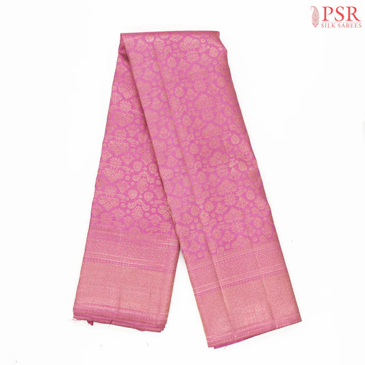 Mulberry Pink Kanchipuram Jacquard Silk Saree