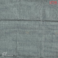 Teal Grey Kalakshetra Kovai Cotton Saree