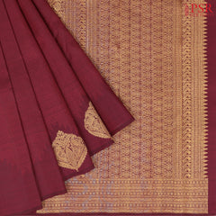 Bordeaux Maroon Kanchipuram Silk Saree