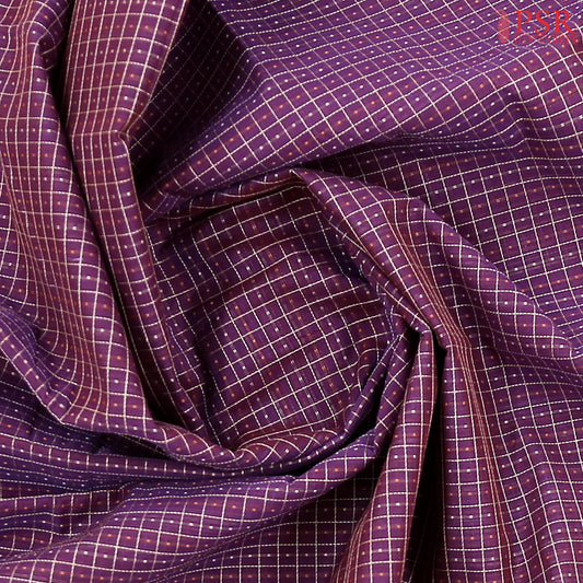Dark Purple Kalakshetra Kovai Cotton Saree