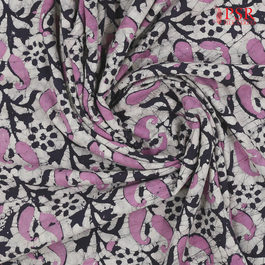 Light Grey Batik Print Running Material