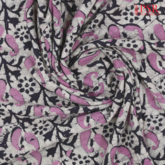 Light Grey Batik Print Running Material