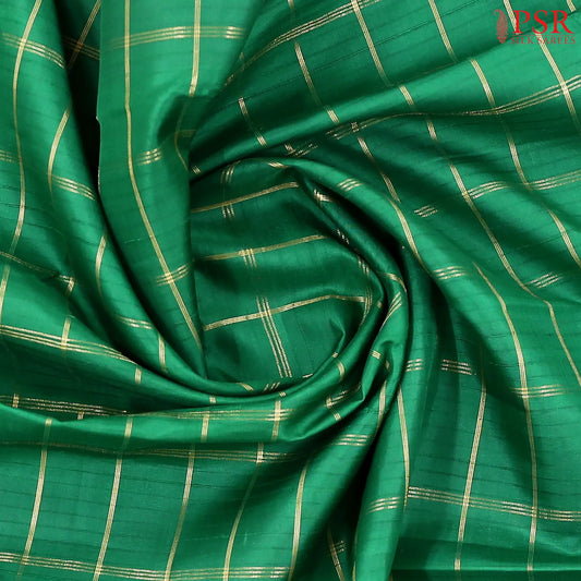 Dark Green Kanchipuram Silk Saree