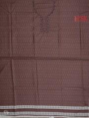 Rosewood Brown Semi Dupion Dress Material