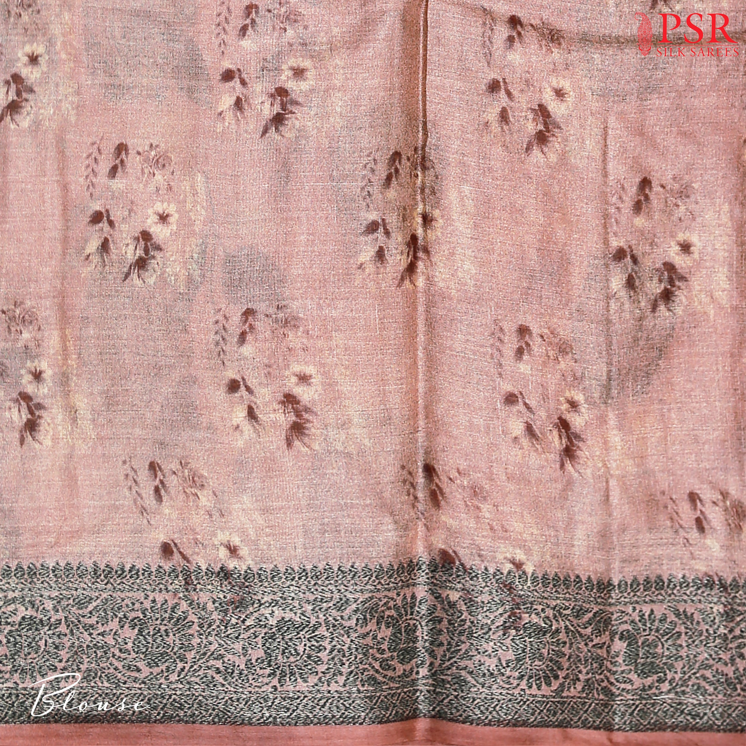 Berry Pink Banaras Tussar Silk Saree