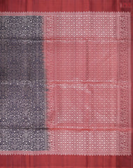 Blackish Blue Soft Silk Saree