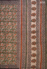 Chanderi Embroidery - Mustard Brown