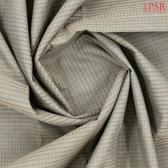 Light Grey Mangalagiri Cotton Saree