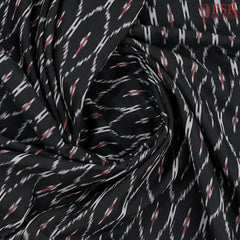 Black Ikkat Cotton Saree