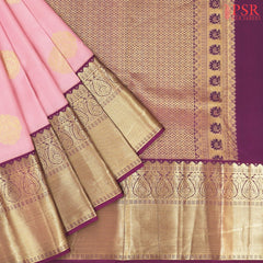Light Pink Fancy Kanchipuram Silk Saree