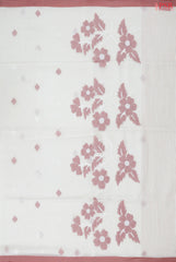 Off White Byloom Cotton Saree