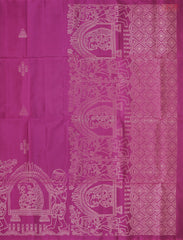 Dark Magenta Soft Silk Saree
