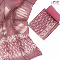Raspberry Glance Kota Cotton Dress Material