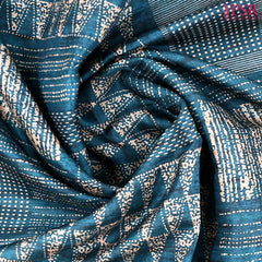 Crystal Teal Semi Tussar Saree