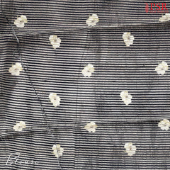 Shadow Black Printed Tissue Saree