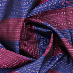 Dark Blue & Burgundy Soft Silk Saree
