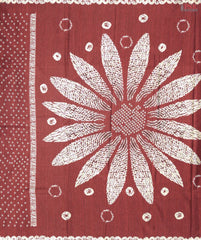 Dark Red Semi Tussar Saree