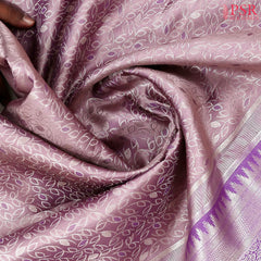 Thistle Lavender Kanchipuram Jacquard Silk Saree