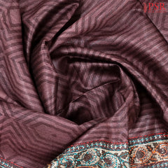 Syrup Brown Kadhi Tussar Silk Saree