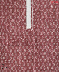Cordovan Maroon Cotton Dress Material