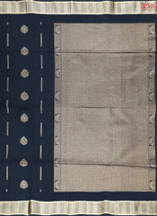 Midnight Blue Silk Cotton Saree