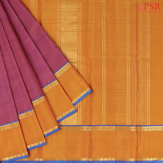 Purple Kanchipuram Silk Saree
