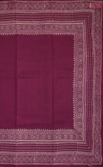 Wine Purple Munga Silk Saree