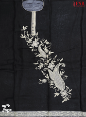 Black Organza Dress Material