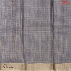 Grey & Blue Kota Saree