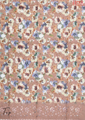 Dusty Peach Cotton Dress Material