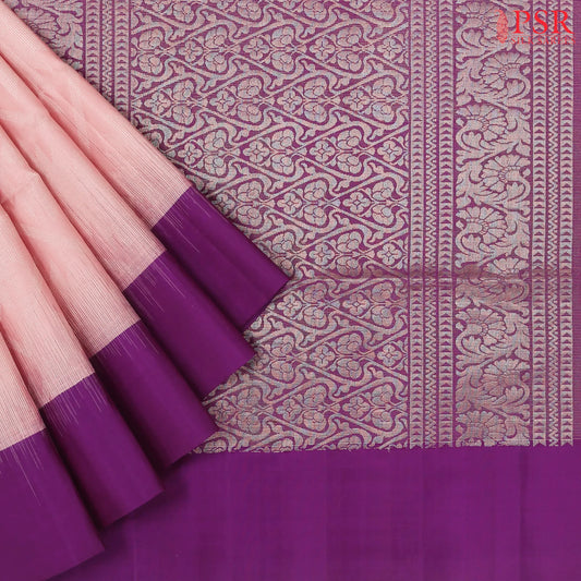 Pastel Pink Soft Silk Saree