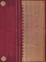 Bordeaux Maroon Kanchipuram Silk Saree