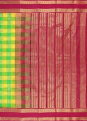 Green & Yellow Art Silk Saree