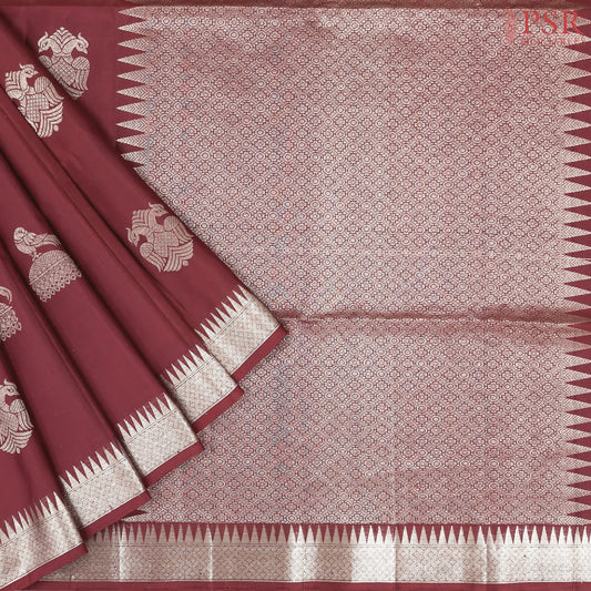 Maroon Soft Silk Saree