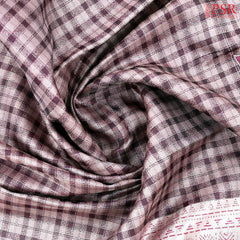 Light Mauve Kanchipuram Jacquard Silk Saree