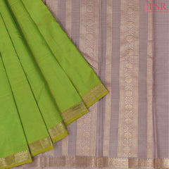 Chartreuse Green Arani Silk Saree
