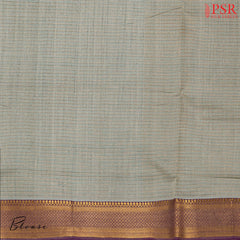 Light Grey Mangalagiri Cotton Saree