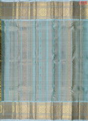 Golden Olive  Kanchipuram Jacquard Tissue Silk Saree