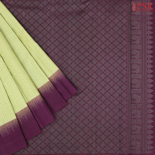 Light Pistachio Kanchipuram Silk Saree
