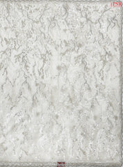 Pearl White Organza Laser Embroidery Saree