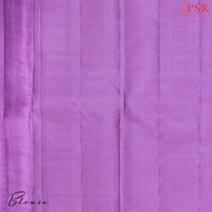 Thistle Lavender Kanchipuram Jacquard Silk Saree