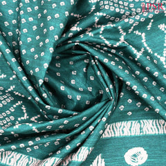 Dark Turquoise Semi Tussar Saree