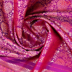 Boysenberry Purple Kanchipuram Silk Saree